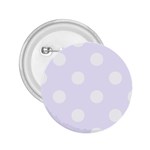 Polka Dots - White on Pastel Violet 2.25  Button