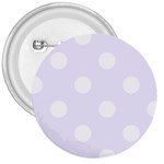 Polka Dots - White on Pastel Violet 3  Button