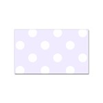 Polka Dots - White on Pastel Violet Sticker Rectangular (100 pack)