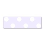 Polka Dots - White on Pastel Violet Sticker Bumper (100 pack)