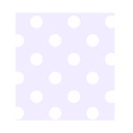 Polka Dots - White on Pastel Violet Greeting Card 4.5  x 6 