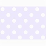 Polka Dots - White on Pastel Violet 5  x 7  Photo Cards