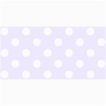 Polka Dots - White on Pastel Violet 4  x 8  Photo Cards
