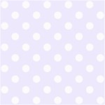 Polka Dots - White on Pastel Violet ScrapBook Page 8  x 8 
