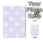 Polka Dots - White on Pastel Violet Multi-purpose Cards (Rectangle)