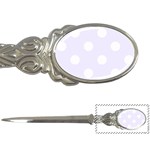 Polka Dots - White on Pastel Violet Letter Opener