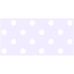 Polka Dots - White on Pastel Violet YOU ARE INVITED 3D Greeting Card (8x4)