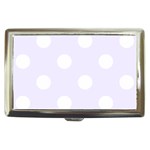 Polka Dots - White on Pastel Violet Cigarette Money Case