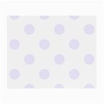 Polka Dots - Pastel Violet on White Small Glasses Cloth