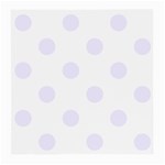 Polka Dots - Pastel Violet on White Medium Glasses Cloth (2 Sides)