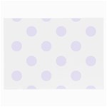 Polka Dots - Pastel Violet on White Large Glasses Cloth