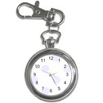Polka Dots - Pastel Violet on White Key Chain Watch