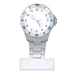 Polka Dots - Pastel Violet on White Nurses Watch