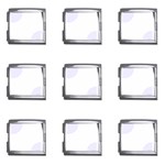 Polka Dots - Pastel Violet on White Mega Link Italian Charm (9 pack)