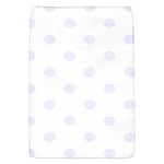 Polka Dots - Pastel Violet on White Removable Flap Cover (S)