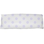 Polka Dots - Pastel Violet on White Body Pillow Case (Dakimakura) (One Side)