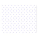 Polka Dots - Pastel Violet on White Double Sided Flano Blanket (Large)