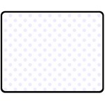 Polka Dots - Pastel Violet on White Fleece Blanket (Medium) (One Side)