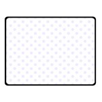 Polka Dots - Pastel Violet on White Double Sided Fleece Blanket (Small) (Two Sides)