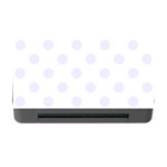 Polka Dots - Pastel Violet on White Memory Card Reader with CF