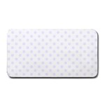 Polka Dots - Pastel Violet on White Medium Bar Mat
