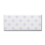 Polka Dots - Pastel Violet on White Hand Towel