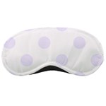 Polka Dots - Pastel Violet on White Sleeping Mask