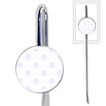 Polka Dots - Pastel Violet on White Book Mark