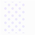 Polka Dots - Pastel Violet on White Large Garden Flag (Two Sides)