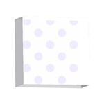 Polka Dots - Pastel Violet on White 4 x 4  Acrylic Photo Block