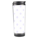 Polka Dots - Pastel Violet on White Travel Tumbler