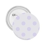 Polka Dots - Pastel Violet on White 2.25  Button