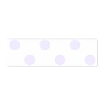 Polka Dots - Pastel Violet on White Sticker Bumper (100 pack)