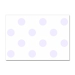 Polka Dots - Pastel Violet on White Sticker A4 (100 pack)