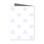 Polka Dots - Pastel Violet on White Mini Greeting Cards (Pkg of 8)