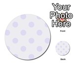 Polka Dots - Pastel Violet on White Multi-purpose Cards (Round)