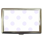 Polka Dots - Pastel Violet on White Cigarette Money Case