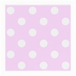 Polka Dots - White on Pale Thistle Violet Medium Glasses Cloth (2 Sides)