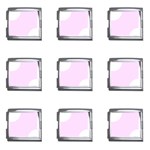 Polka Dots - White on Pale Thistle Violet Mega Link Italian Charm (9 pack)