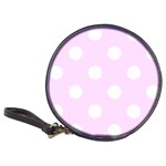 Polka Dots - White on Pale Thistle Violet Classic 20-CD Wallet