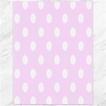 Polka Dots - White on Pale Thistle Violet Canvas 12  x 16 