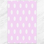 Polka Dots - White on Pale Thistle Violet Canvas 12  x 18 