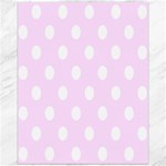 Polka Dots - White on Pale Thistle Violet Canvas 16  x 20 
