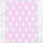 Polka Dots - White on Pale Thistle Violet Canvas 18  x 24 
