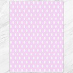 Polka Dots - White on Pale Thistle Violet Canvas 36  x 48 
