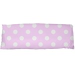Polka Dots - White on Pale Thistle Violet Body Pillow Case (Dakimakura) (One Side)