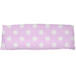 Polka Dots - White on Pale Thistle Violet Body Pillow Case Dakimakura (Two Sides)