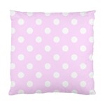 Polka Dots - White on Pale Thistle Violet Standard Cushion Case (One Side)