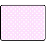 Polka Dots - White on Pale Thistle Violet Fleece Blanket (Medium) (One Side)