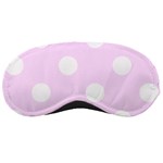 Polka Dots - White on Pale Thistle Violet Sleeping Mask